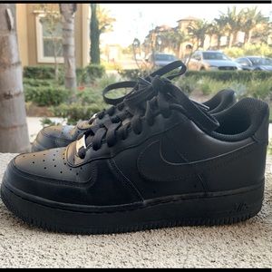 All Black Air Force 1s